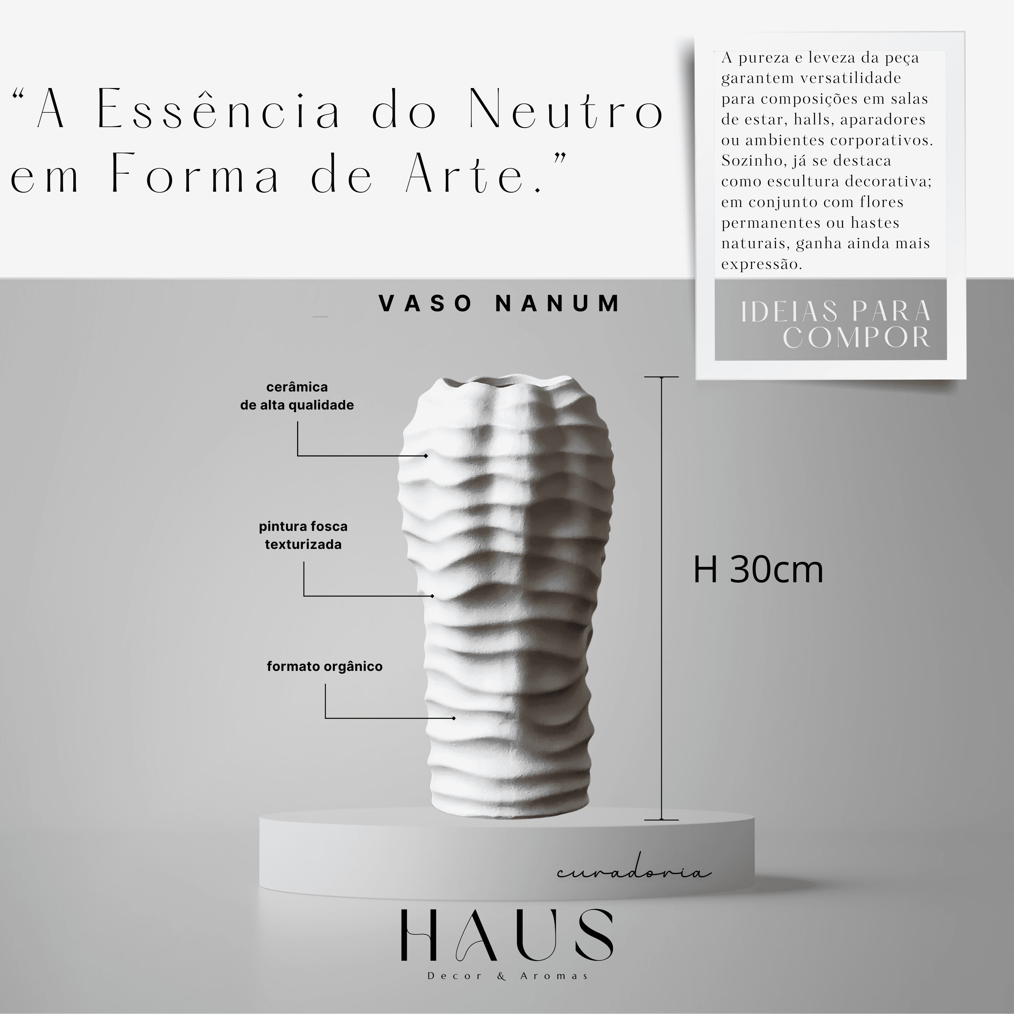 Vaso Nanum Branco miniatura 4